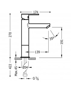 Bateria umywalkowa wysoka... 2