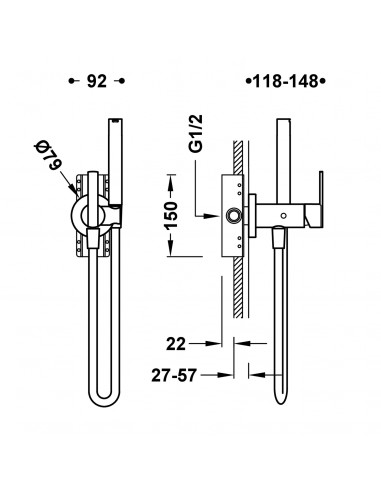 Bateria podtynkowa jednouchwytowa do...