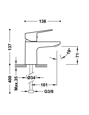 Bateria umywalkowa stojąca z...