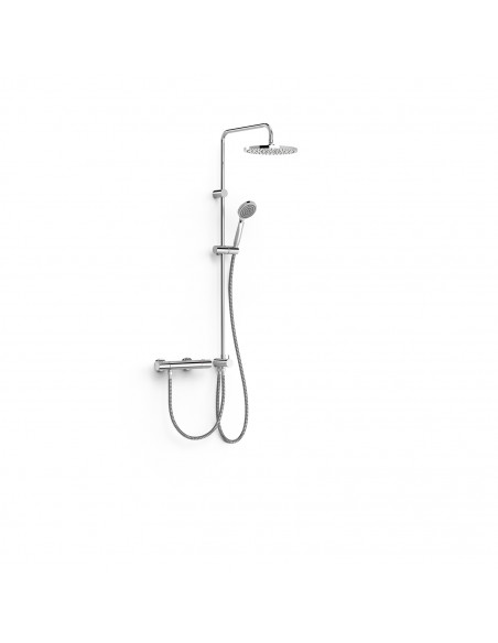 Zestaw baterii termostatycznej naściennej 2-drożnej prysznicowej TRES Over-wall 19038501