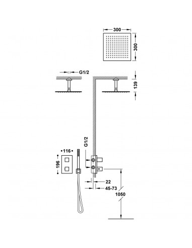 Zestaw baterii prysznicowej...