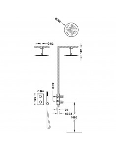 Zestaw baterii prysznicowej... 2