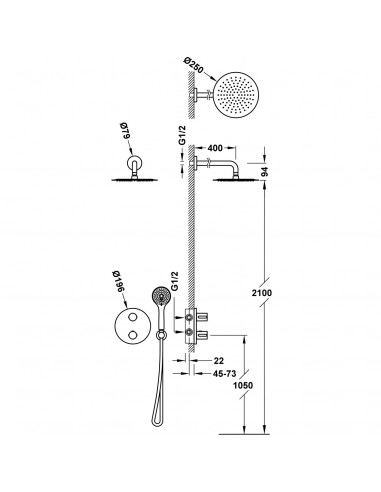 Zestaw baterii prysznicowej...