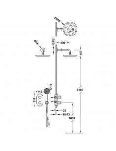 Zestaw baterii prysznicowej... 2