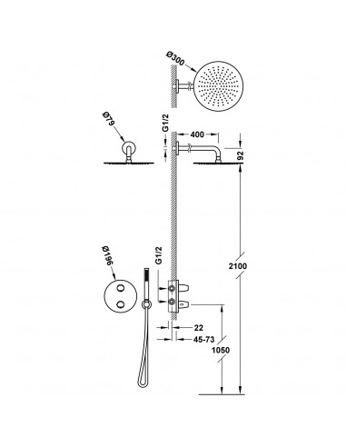 Zestaw baterii prysznicowej...