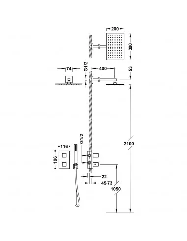 Zestaw baterii prysznicowej...