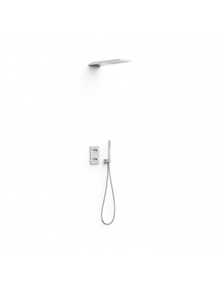 Zestaw baterii prysznicowej termostatycznej podtynkowej 2-drożnej TRES - THERM-BOX 21125005