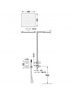 Zestaw baterii prysznicowej... 2