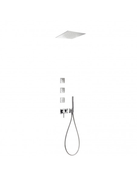 Bateria jednouchwytowa prysznicowa podtynkowa 3-drożna TRES 3V 21027309