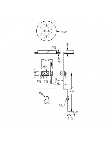 Bateria jednouchwytowa prysznicowa...