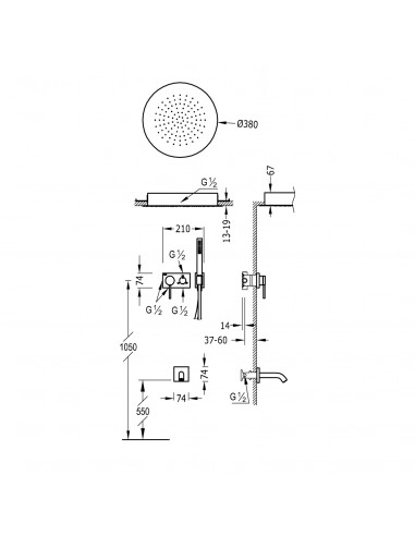 Bateria jednouchwytowa prysznicowa...