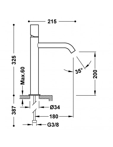 Bateria umywalkowa wysoka stojąca...