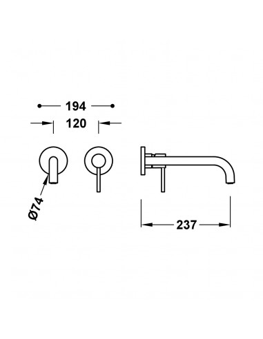 Elementy zewnętrzne do podtynkowego...