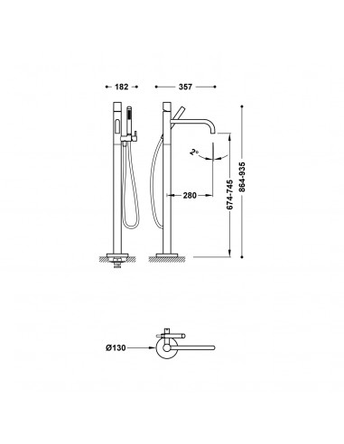 Bateria jednouchwytowa wolnostojąca...