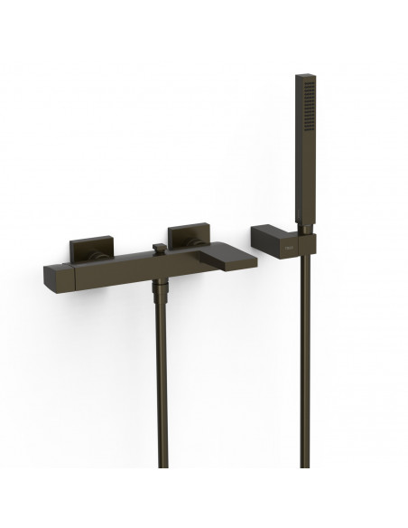 Bateria wannowa jednouchwytowa ścienna TRES - SLIM 20217001KMB