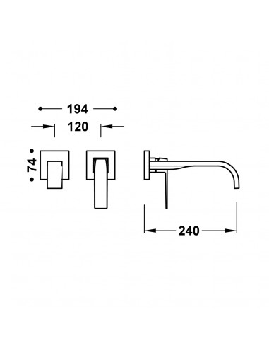 Elementy zewnętrzne do podtynkowego...