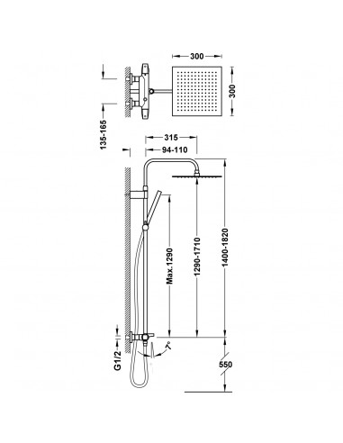 Zestaw baterii termostatycznej... Zestaw baterii termostatycznej...