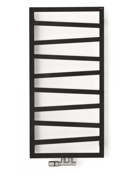 Terma Technologie Grzejnik łazienkowy ZIGZAG 1780x500 Metallic Black WGZIG178050