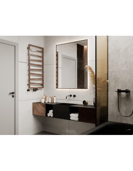 Terma Technologie Grzejnik łazienkowy ZIGZAG 835x500 biały WGZIG083550