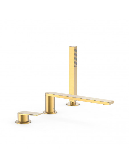 Bateria jednouchwytowa z montażem na krawędzi wanny TRES - PROJECT 21116103OM