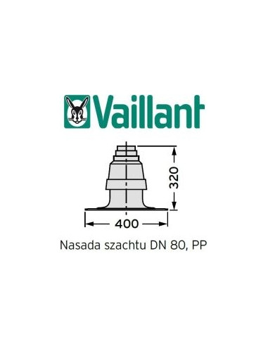 Vaillant Nasada szachtu DN80 303963