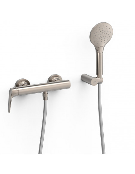 Bateria jednouchwytowa natryskowa ścienna TRES - FUJI 28116701AC