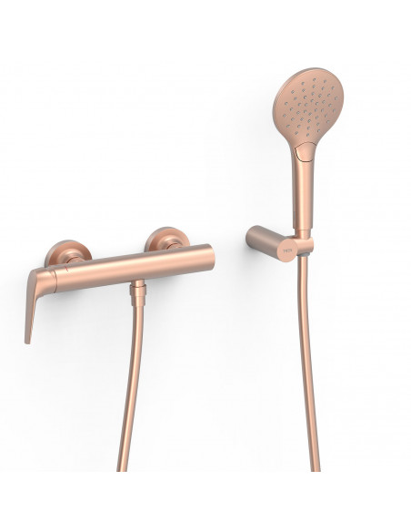 Bateria jednouchwytowa natryskowa ścienna TRES - FUJI 28116701OPM