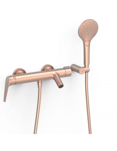 Bateria jednouchwytowa wannowa ścienna TRES - FUJI 28117001OPM