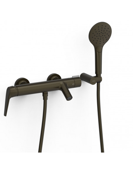 Bateria jednouchwytowa wannowa ścienna TRES - FUJI 28117001KMB