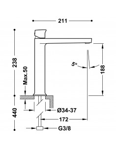 Bateria umywalkowa wysoka... 2