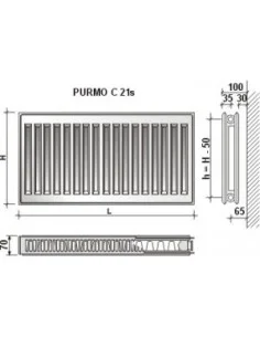 Grzejnik Purmo Compact C21s 300x400 F062130040010300 2