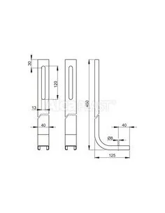 Alcaplast Nogi do A100 M90 2