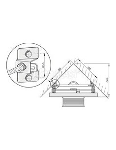Alcaplast Adapter do mocowania stelaża w rogu M918 2