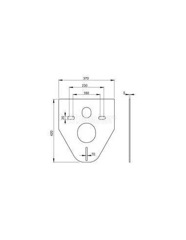 Alcaplast Podkładka pod muszlę wiszącą i bidet M91