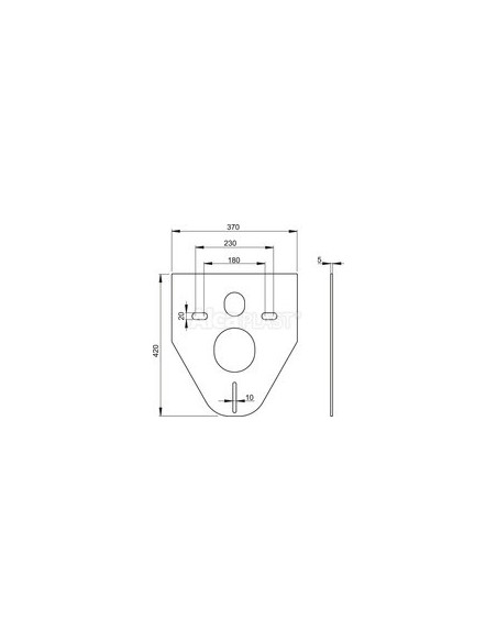 Alcaplast Podkładka pod muszlę wiszącą i bidet M91