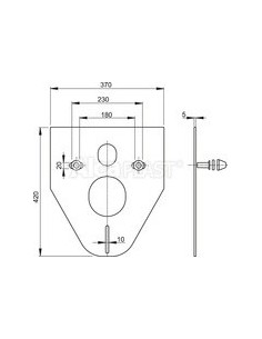 Alcaplast Podkładka pod muszlę wiszącą i bidet z dodatkami (biała) M910 2