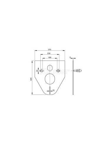 Alcaplast Podkładka pod muszlę wiszącą i bidet z dodatkami (biała) M910