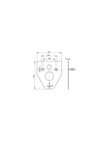 Alcaplast Podkładka pod muszlę wiszącą i bidet z dodatkami (biała) M910