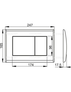 Alcaplast Przycisk sterujący do systemów podtynkowych (Złoty) M175 2