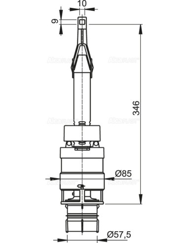 Alcaplast Zawór spustowy do A100, A101, A102 A06