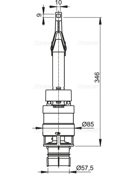 Alcaplast Zawór spustowy do A100, A101, A102 A06