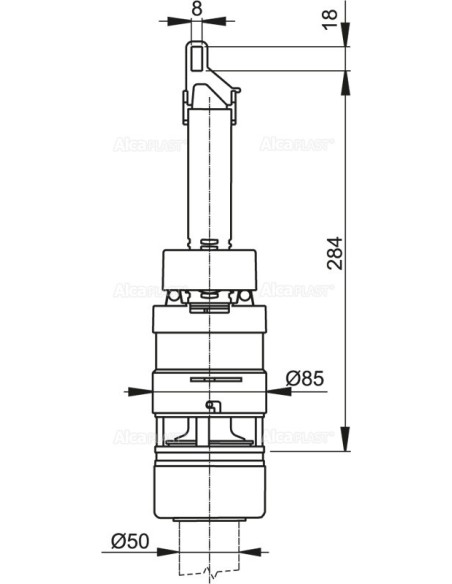 Alcaplast Zawór spustowy do dolnopłuka A-93 A07