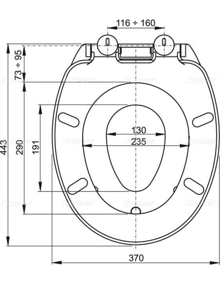 Alcaplast Deska sedesowa wolnoopadająca Softclose – ze zdejmowaną wkładką dla dzieci A69