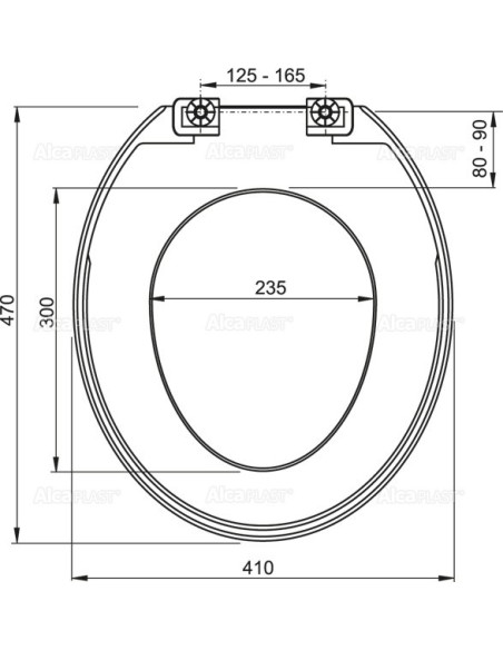Alcaplast Deska sedesowa A3550
