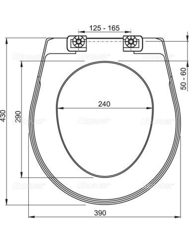Alcaplast Deska sedesowa A3551