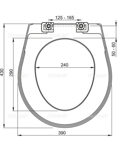 Alcaplast Deska sedesowa A3551