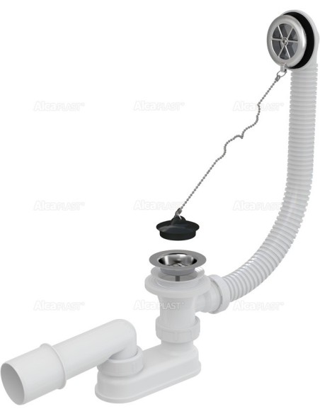 Alcaplast Syfon wannowy chrom A501