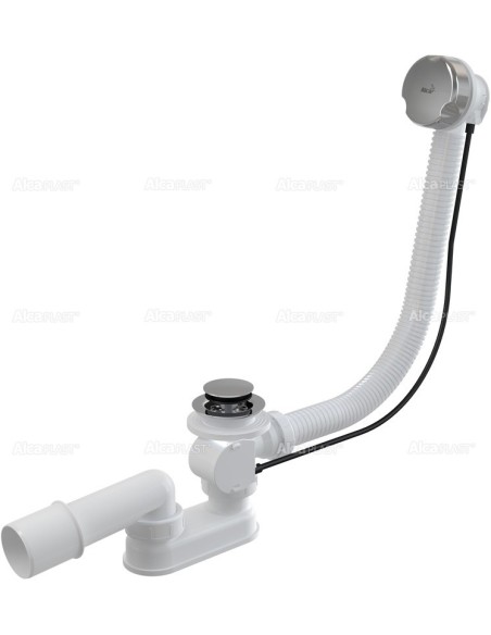 Alcaplast Syfon wannowy z korkiem automat chromowany A51CR