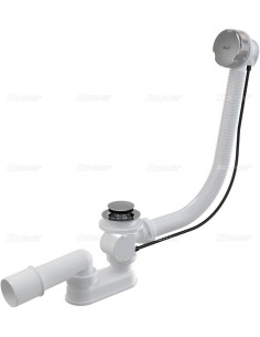 Alcaplast Syfon wannowy z korkiem automat chromowany (długośc 120 cm) A51CR 120