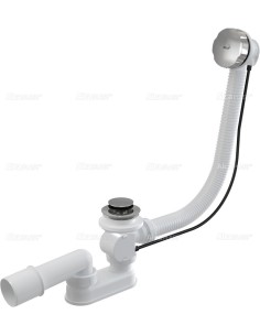 Alcaplast Syfon wannowy z korkiem automat metal (długośc 80 cm) A55K 80